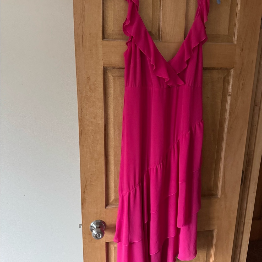 Show Me Your MuMu Fuchsia Ruffle Dress